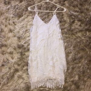 White lace dress